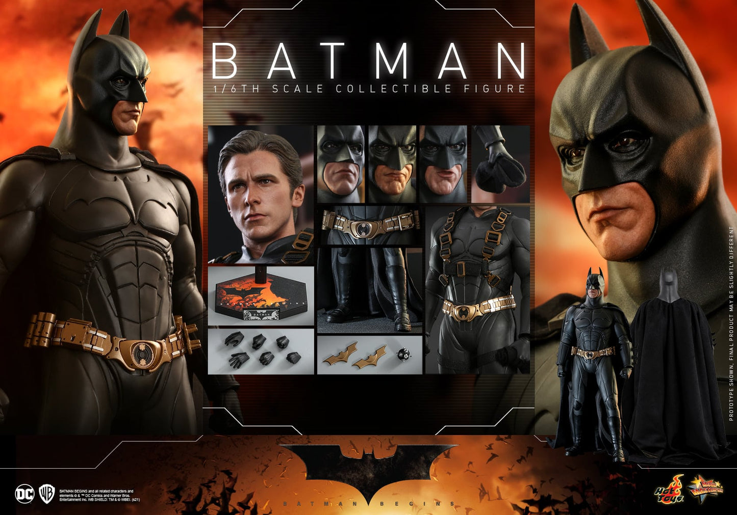 Figura Batman Begins Figura Movie Masterpiece 1/6 Batman Hot Toys Exclusive 32 cm Hot Toys