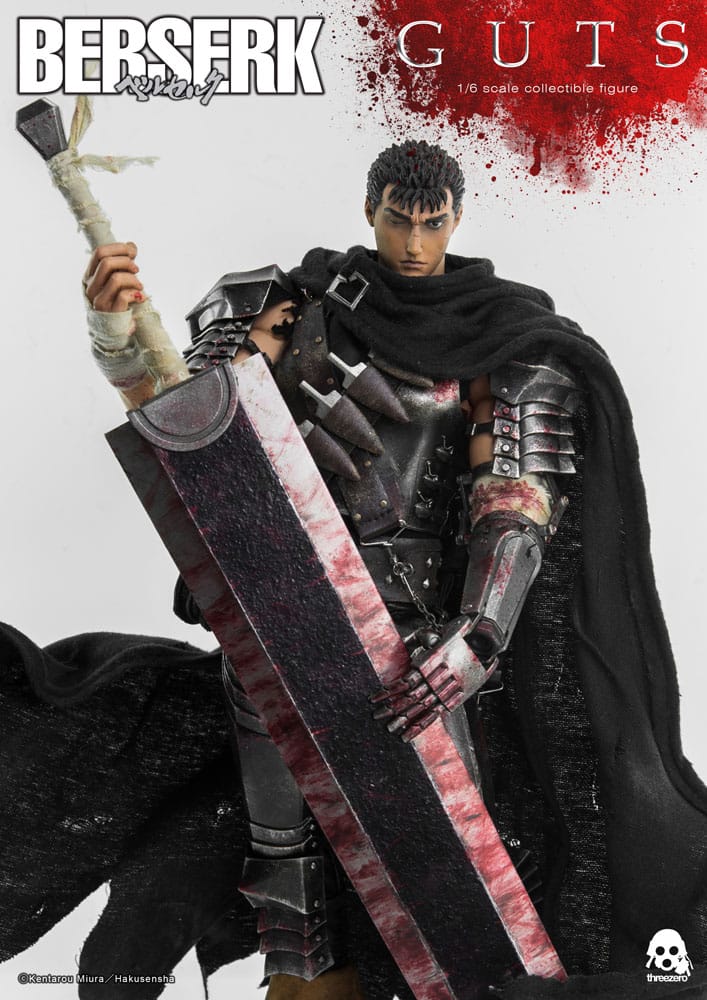 Figura Berserk Guts 1/6 (Black Swordsman) 32 cm Threezero