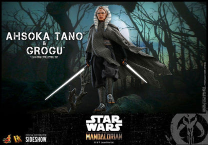 Figura Star Wars The Mandalorian Pack de 2 Figuras 1/6 Ahsoka Tano & Grogu 29 cm Hot Toys