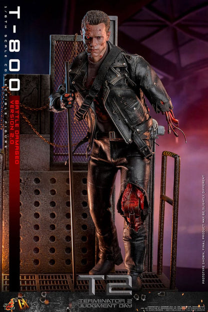 Figura Terminator 2 Figura 1/6 Movie Masterpiece T-800 Battle Damaged Version 2.0 32 cm Hot Toys