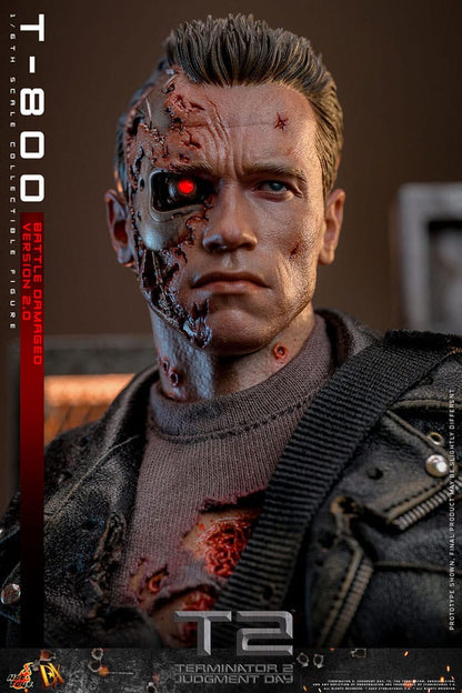 Figura Terminator 2 Figura 1/6 Movie Masterpiece T-800 Battle Damaged Version 2.0 32 cm Hot Toys