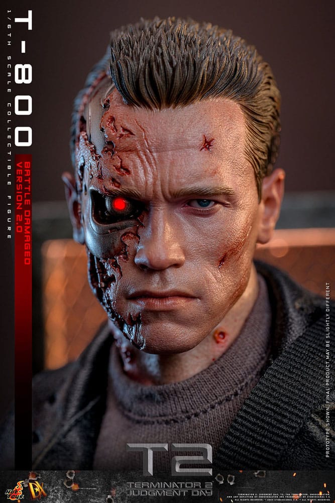 Figura Terminator 2 Figura 1/6 Movie Masterpiece T-800 Battle Damaged Version 2.0 32 cm Hot Toys