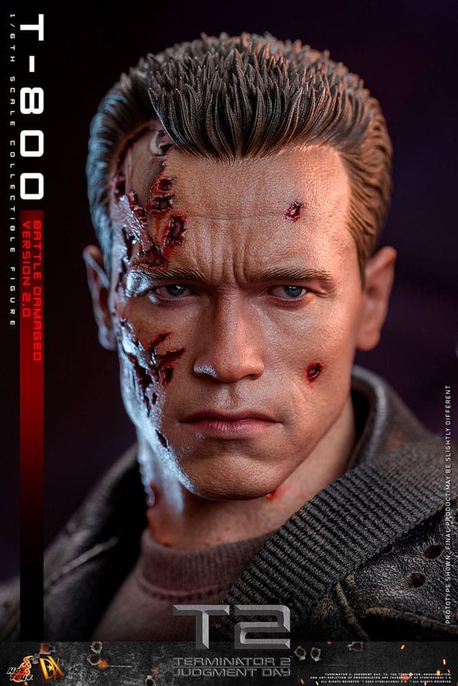 Figura Terminator 2 Figura 1/6 Movie Masterpiece T-800 Battle Damaged Version 2.0 32 cm Hot Toys