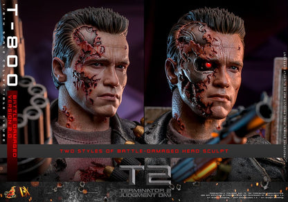 Figura Terminator 2 Figura 1/6 Movie Masterpiece T-800 Battle Damaged Version 2.0 32 cm Hot Toys