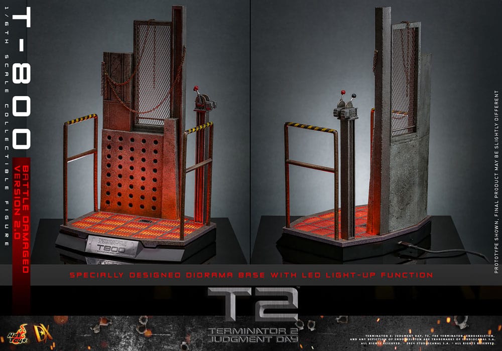 Figura Terminator 2 Figura 1/6 Movie Masterpiece T-800 Battle Damaged Version 2.0 32 cm Hot Toys